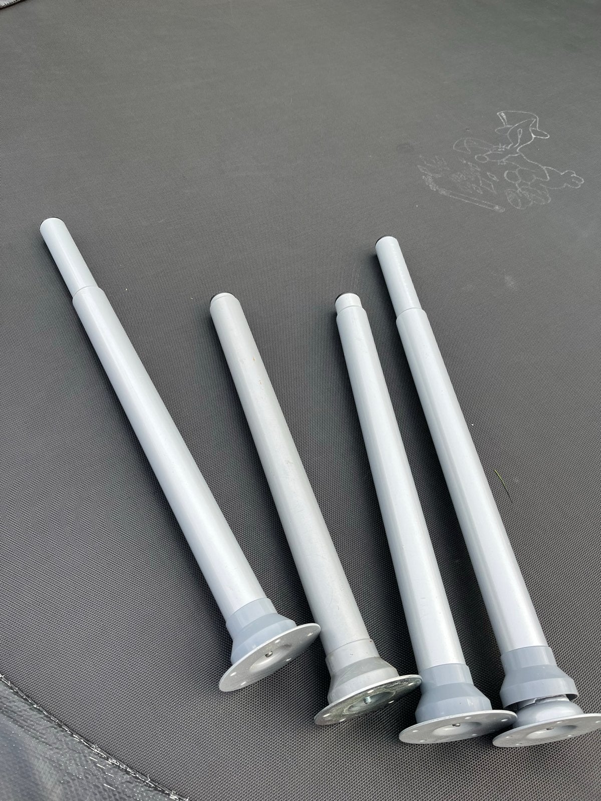 4x IKEA Olov tafelpoten - Gebruikt, Verzenden, Gebruikt, Metaal, Tafelpoot