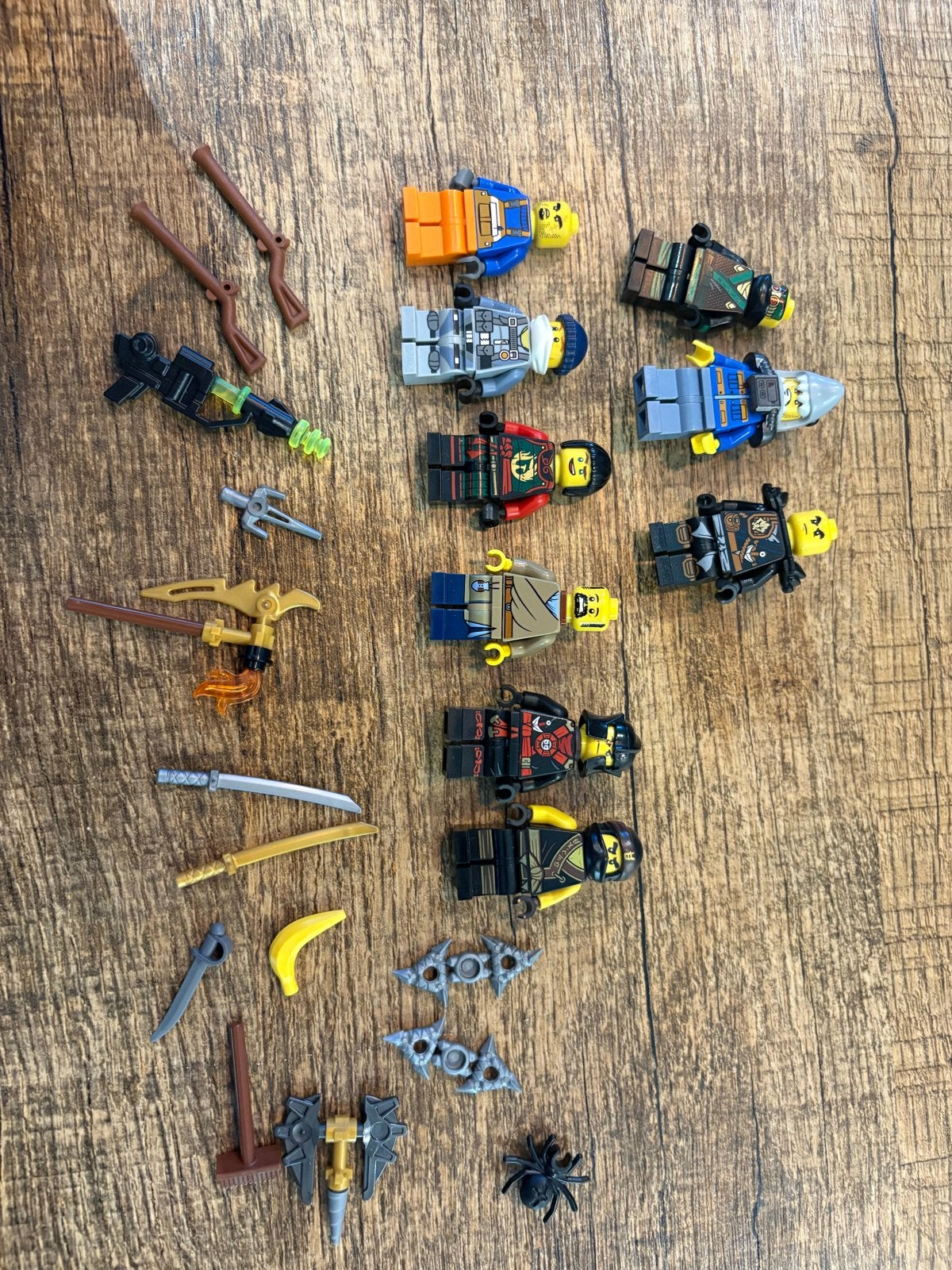 Partij LEGO City & Ninjago + 9 minifiguren, Ophalen of Verzenden, Gebruikt, Overige merken