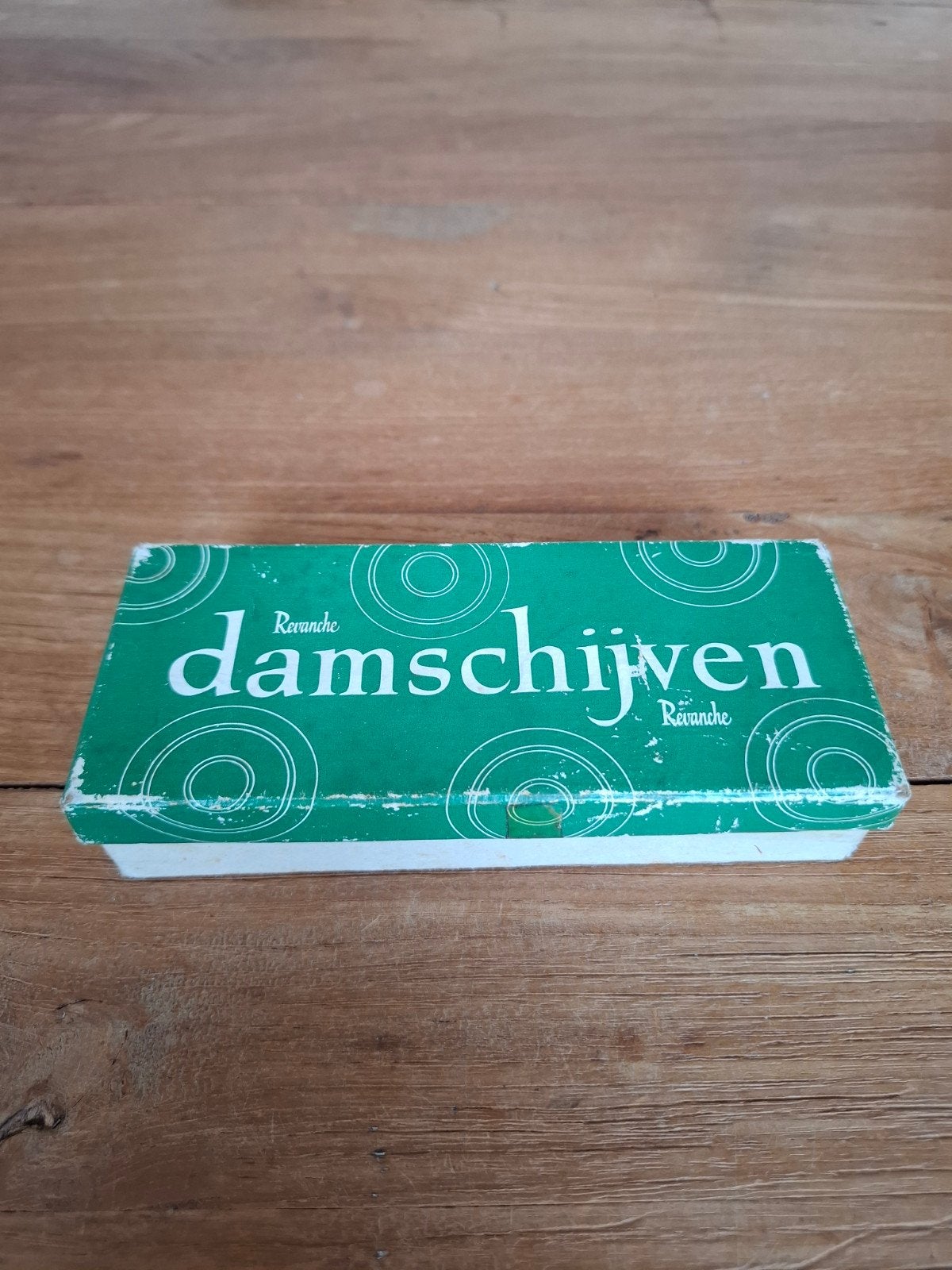 Vintage Homas Damschijven - Compleet en in goede staat, Een of twee spelers, Ophalen of Verzenden, Gebruikt, Homas