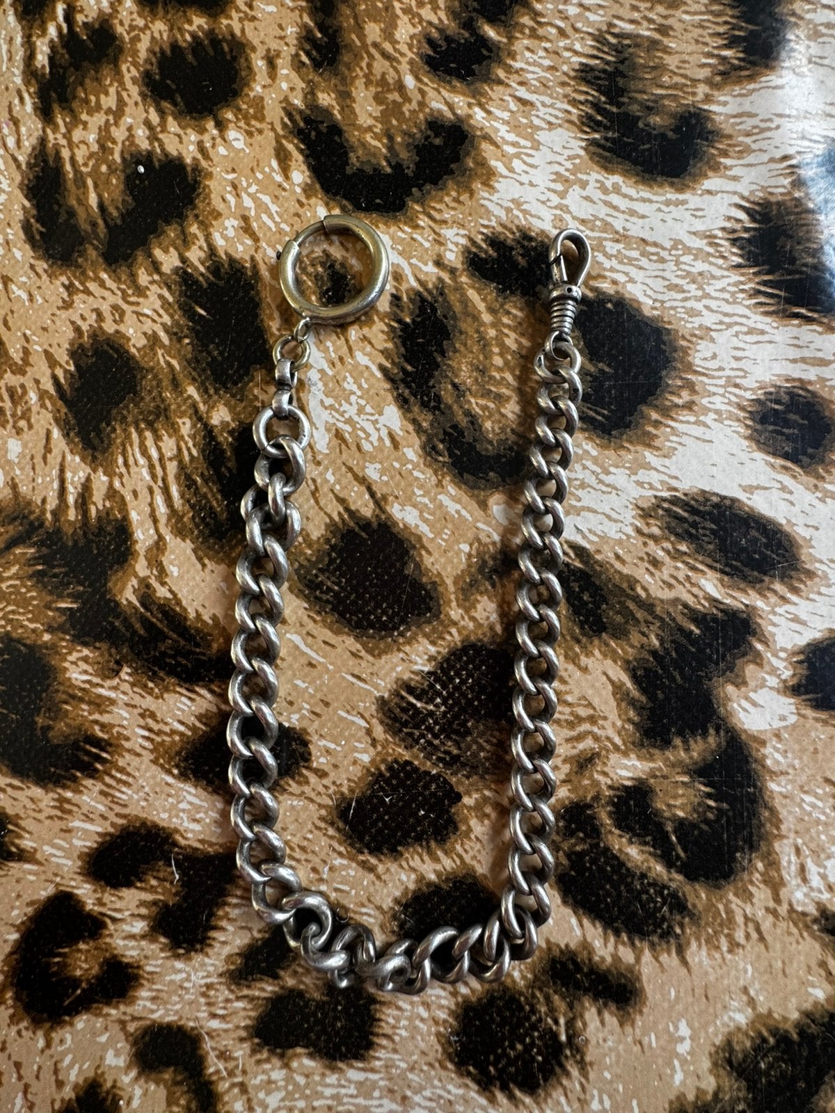 antieke zilveren horlogeketting, Ophalen of Verzenden, Gebruikt, Zilver