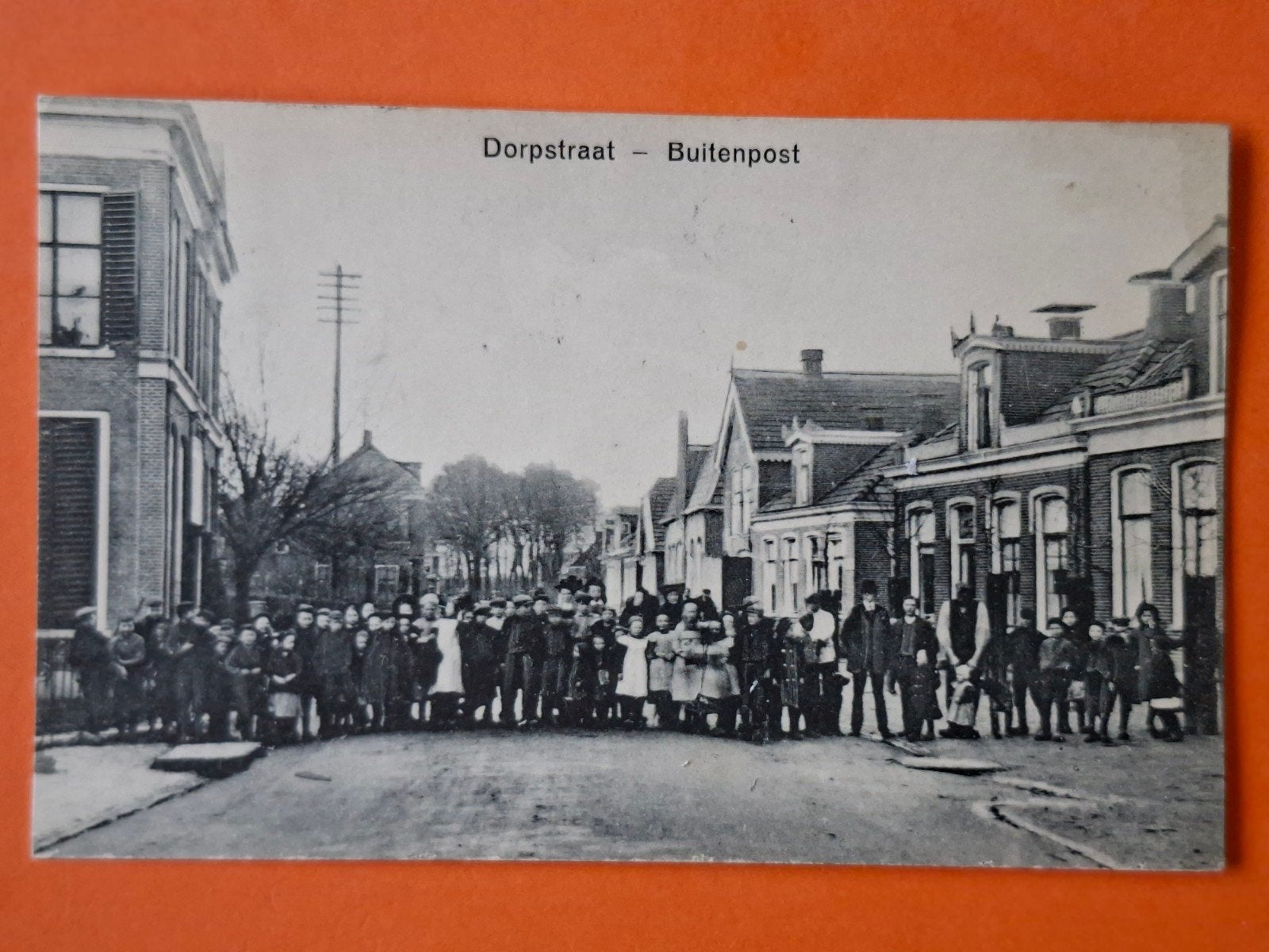Buitenpost Met veel volk,  DI47, Verzamelen, Ansichtkaarten | Nederland, Voor 1920, Ophalen of Verzenden