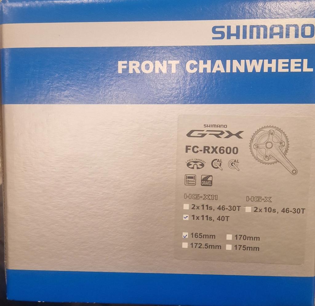 Shimano GRX FC-RX600 Crankstel 1x11s 40T 170mm, Crankstel of Pedalen, Nieuw, Ophalen of Verzenden, Gravelbike