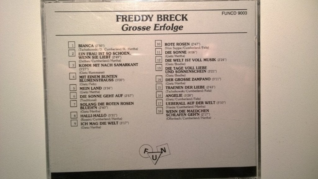 Freddy Breck - Grosse Erfolge, Ophalen of Verzenden, Zo goed als nieuw, Album, Schlager
