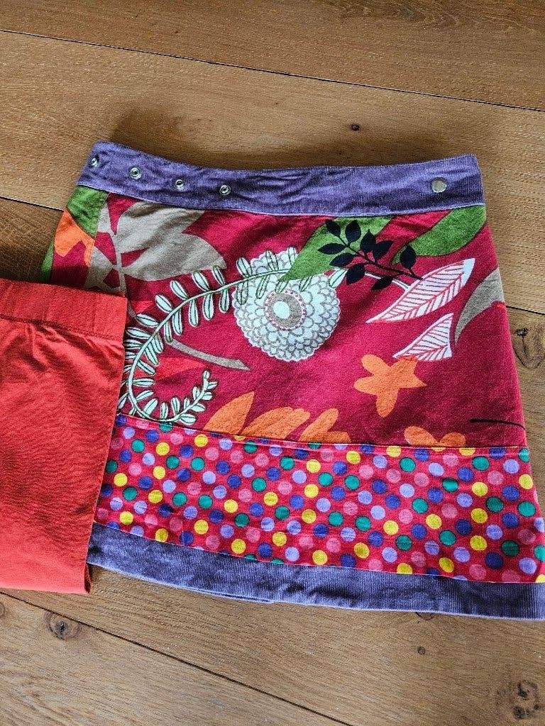Prachtig rokje Moshiki met nieuwe legging, Meerkleurig, Moshiki, Ophalen of Verzenden, Zo goed als nieuw