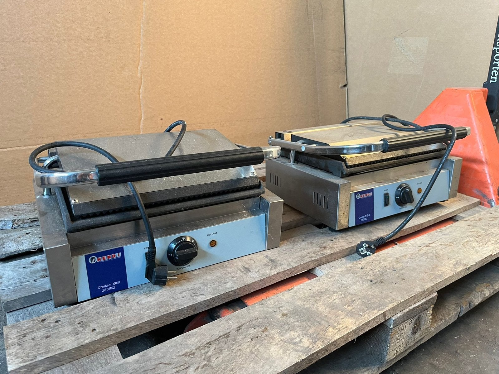 2x Horeca Contactgrill Contactgrill 2600W, Ophalen, Gebruikt