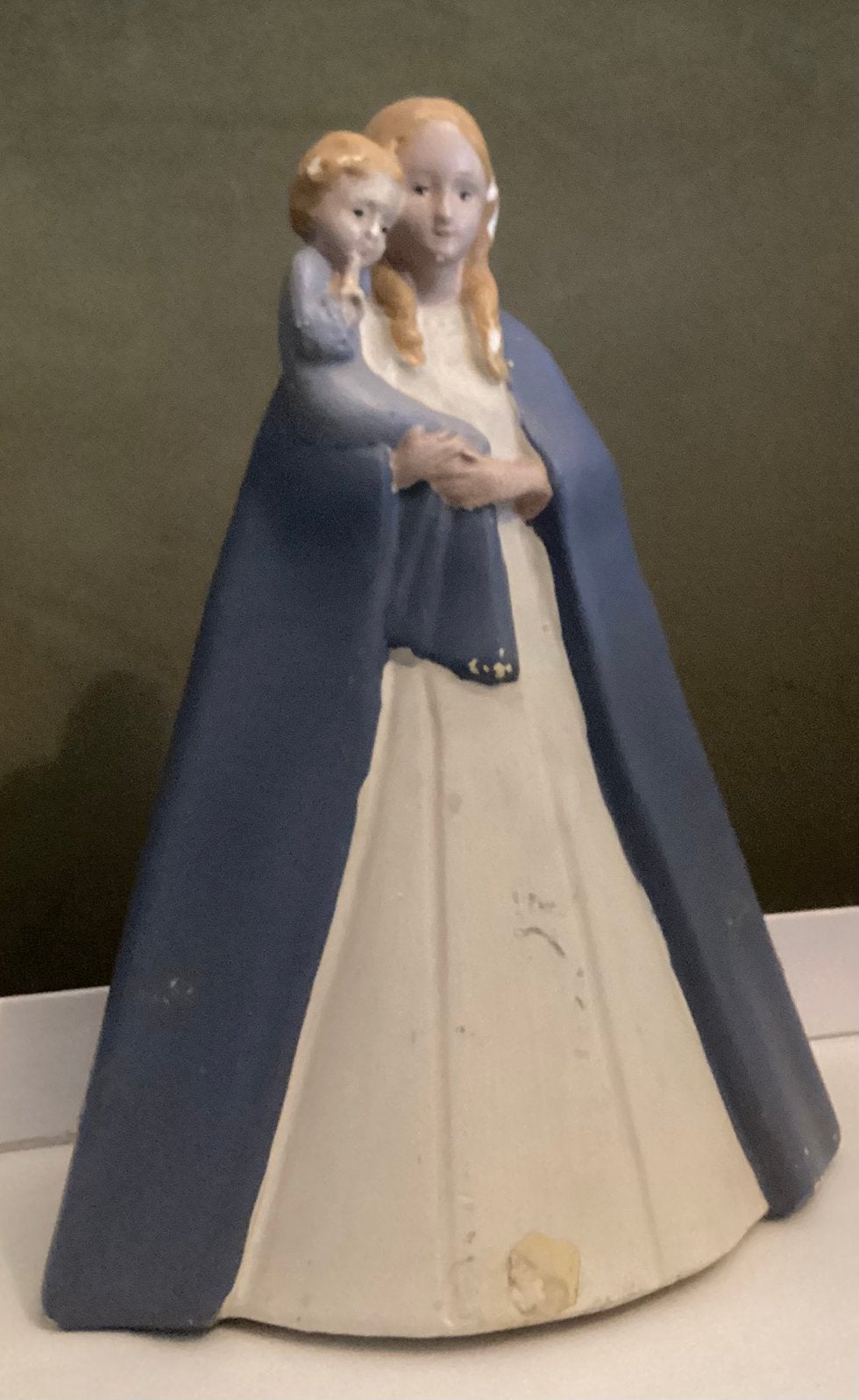 MARIA MET HAAR ZOON,ANTIEK BEELD,DEPOSÉ,GENUMMERD,MOOI !, Ophalen of Verzenden