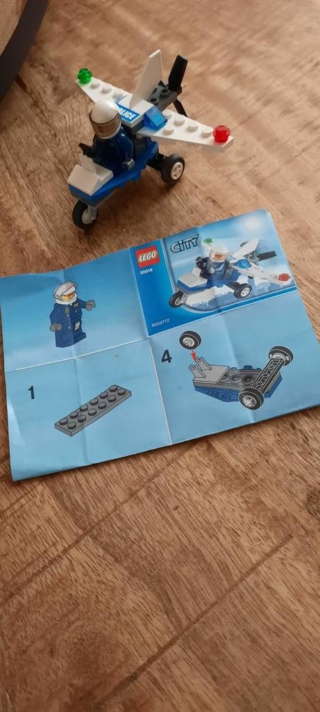 LEGO City Politiehelikopter 30018 met minifiguur, Compleet, Lego, Ophalen of Verzenden, Complete set