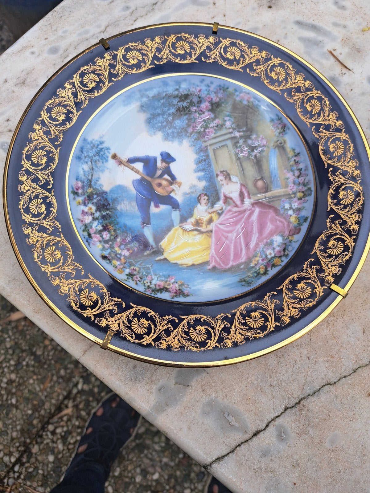 porseleinen  bord  limoges, Antiek en Kunst, Ophalen of Verzenden