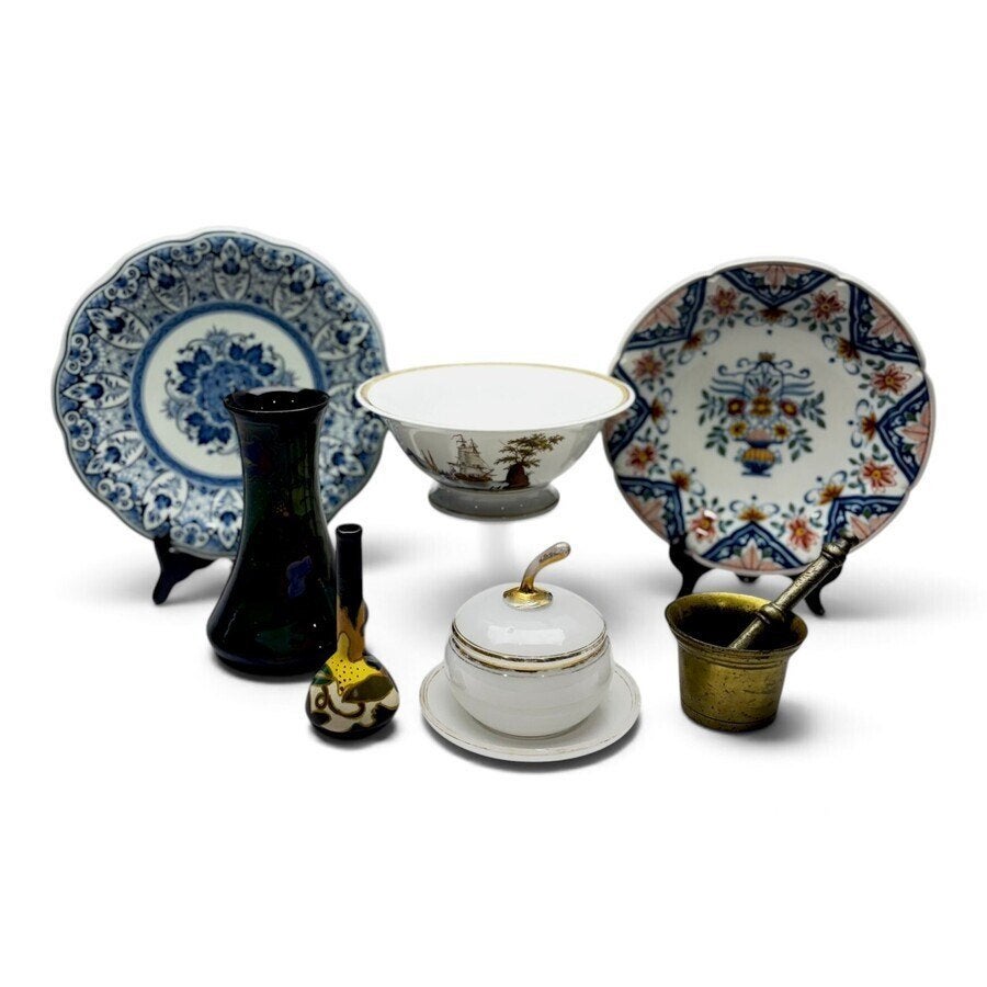 Lot diversen (7x), o.a. Tichelaar Makkum, Antiek en Kunst, Ophalen of Verzenden