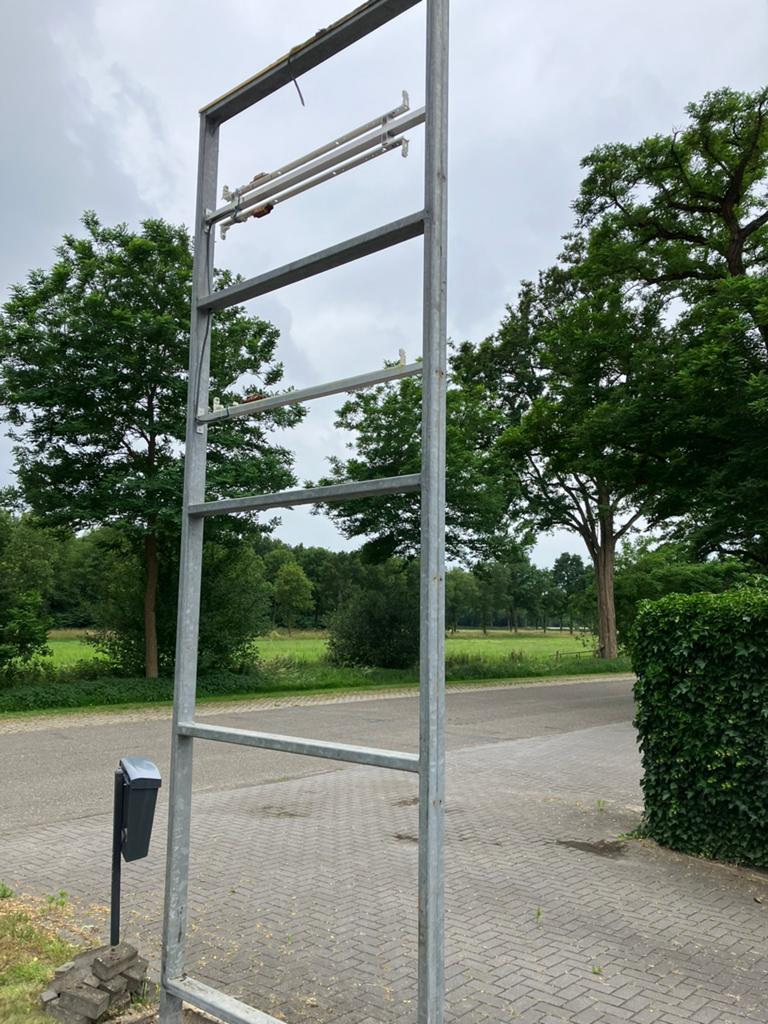Stalen frame, stalen constructie. Hekwerk., Diversen, Ophalen, Gebruikt