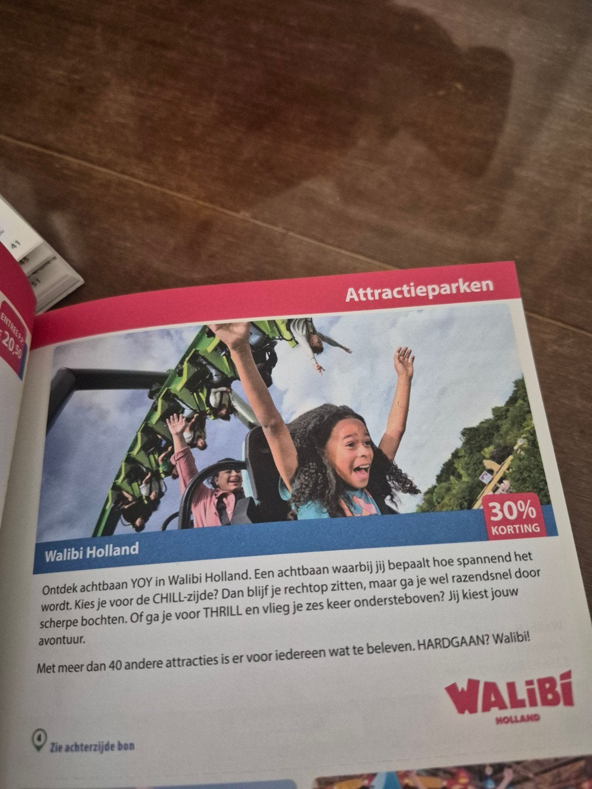 walibi Holland 30% korting, Drie personen of meer, Kortingskaart