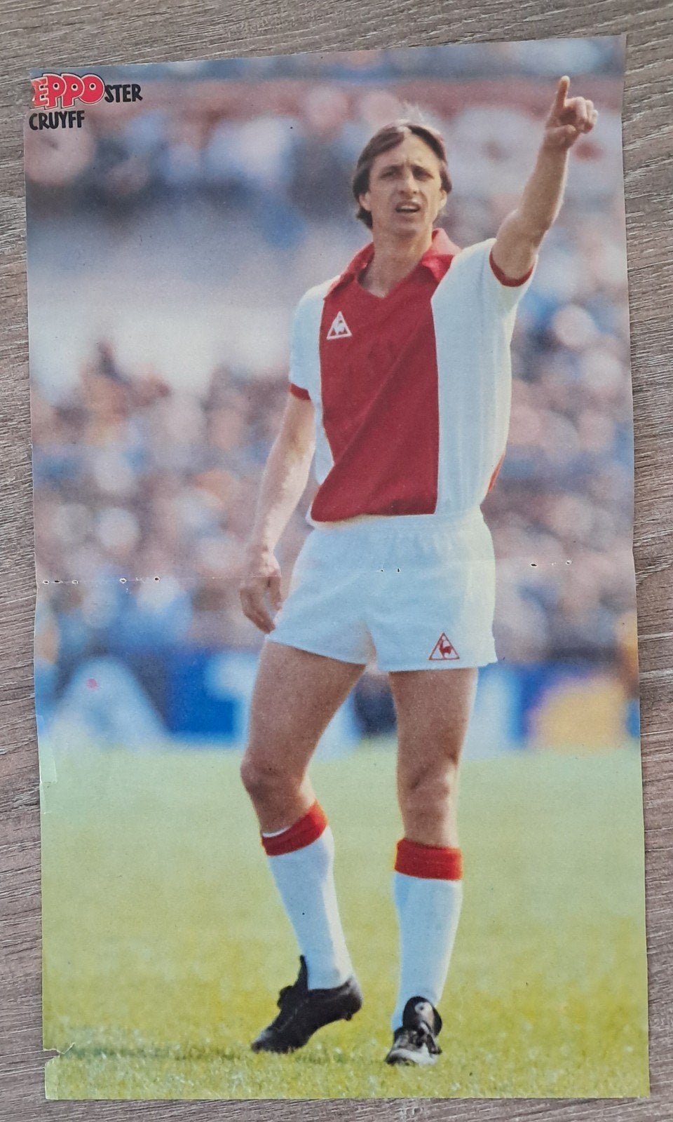 EPPO STER CRUYFF Poster - Johan Cruijff Ajax, Verzamelen, Ophalen of Verzenden, Gebruikt, Ajax, Poster, Plaatje of Sticker