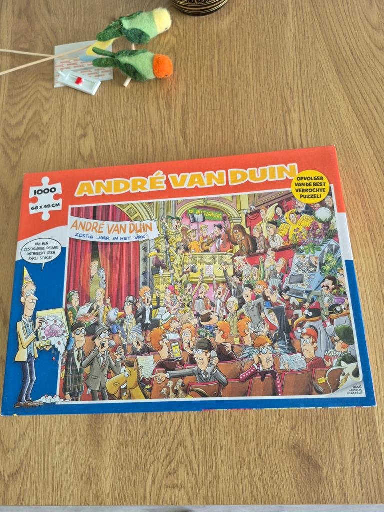 André van Duin legpuzzel 1000 stukjes, Hobby en Vrije tijd, Denksport en Puzzels, Ophalen of Verzenden, 500 t/m 1500 stukjes, Gebruikt