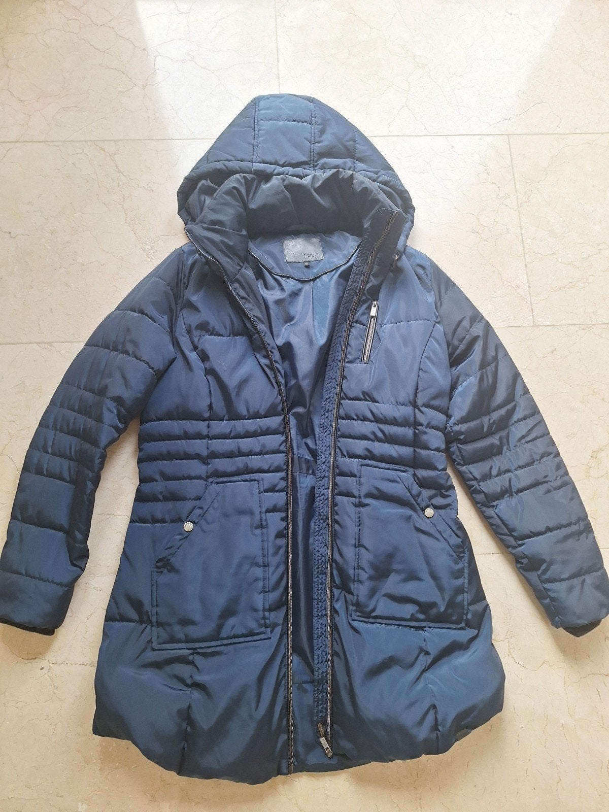 Donkerblauwe winterjas maat XL EKSEPT / Shoeby, Blauw, Maat 46/48 (XL) of groter, Ophalen of Verzenden, Shoeby
