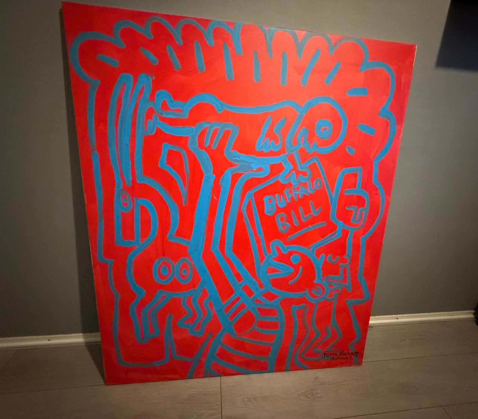 Schilderij Peter Klashorst - Buffalo Bill (2002), Ophalen