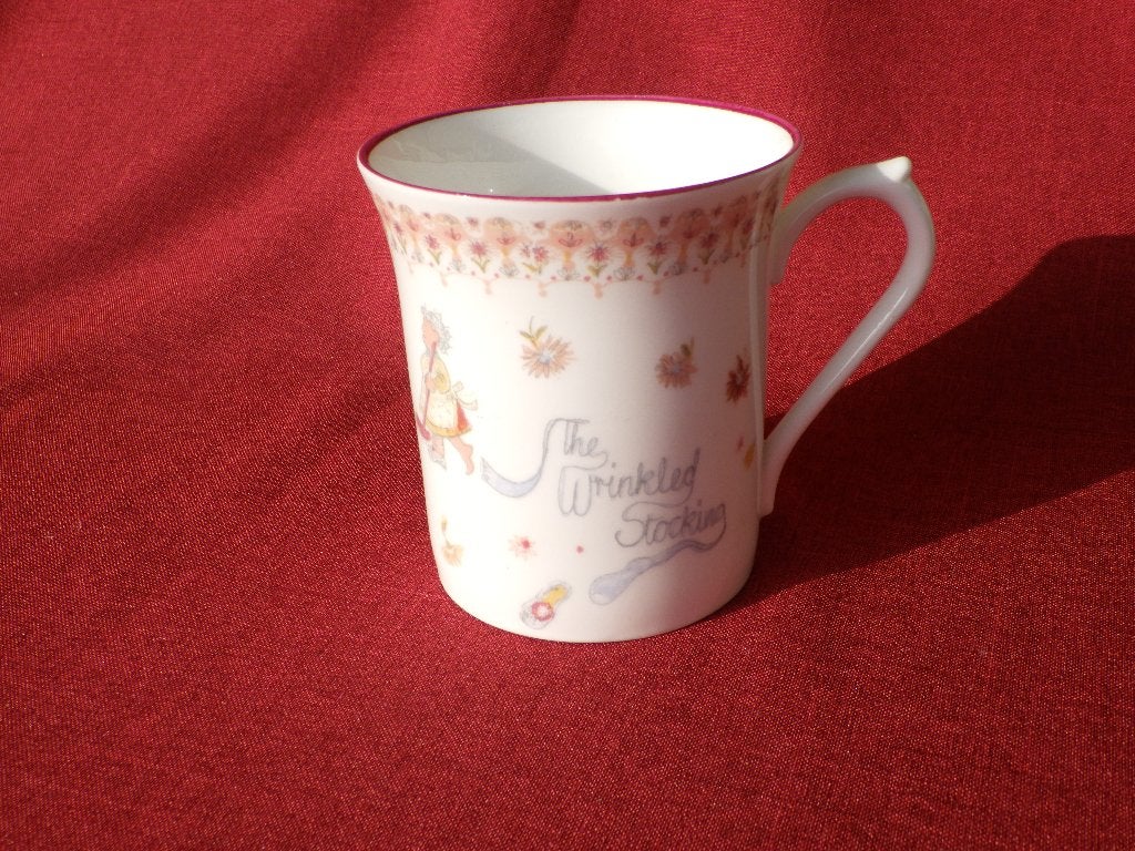 Vintage mok 'The Wrinkled Stocking' met illustratie, Ophalen, Overige merken, Vintage, Mok