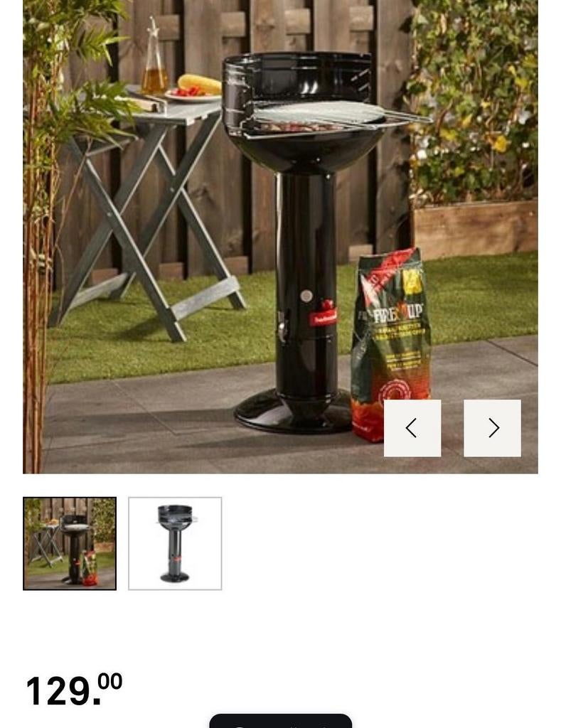Bbq barbecook op hoge poot met luchttoevoer regeling, Ophalen