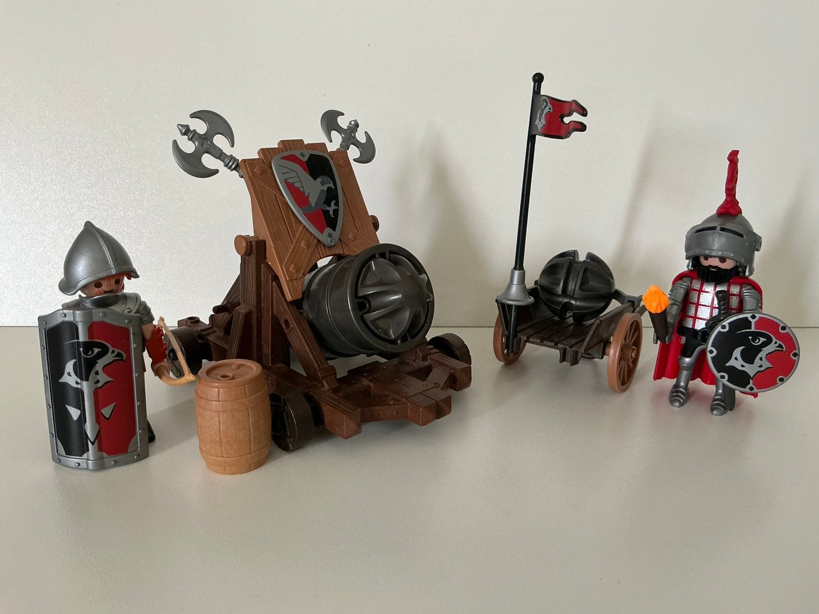 Playmobil 6038 valkenridders, Gebruikt, Complete set, Overige typen, Ophalen of Verzenden