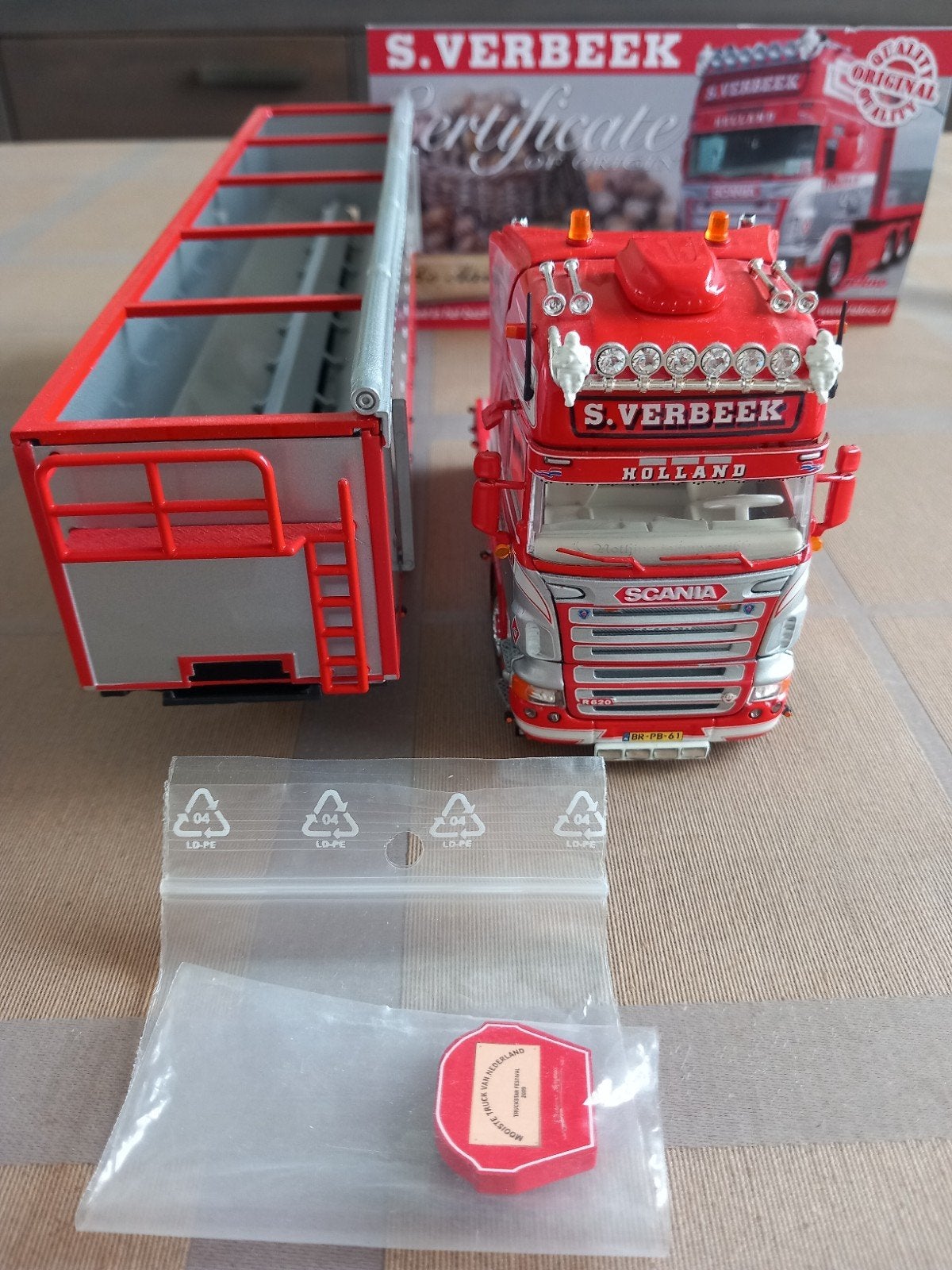 Tekno Scania Verbeek., Hobby en Vrije tijd, Ophalen of Verzenden, Nieuw, Bus of Vrachtwagen, Tekno