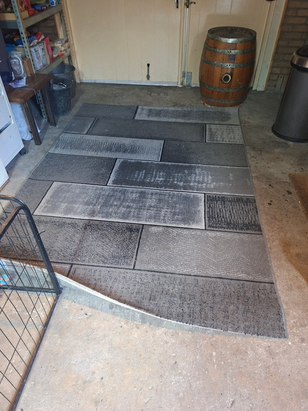 Aygildiz Plus Collection Vloerkleed Zwart/Grijs 160x230cm, Gebruikt, 150 tot 200 cm, 200 cm of meer, Grijs