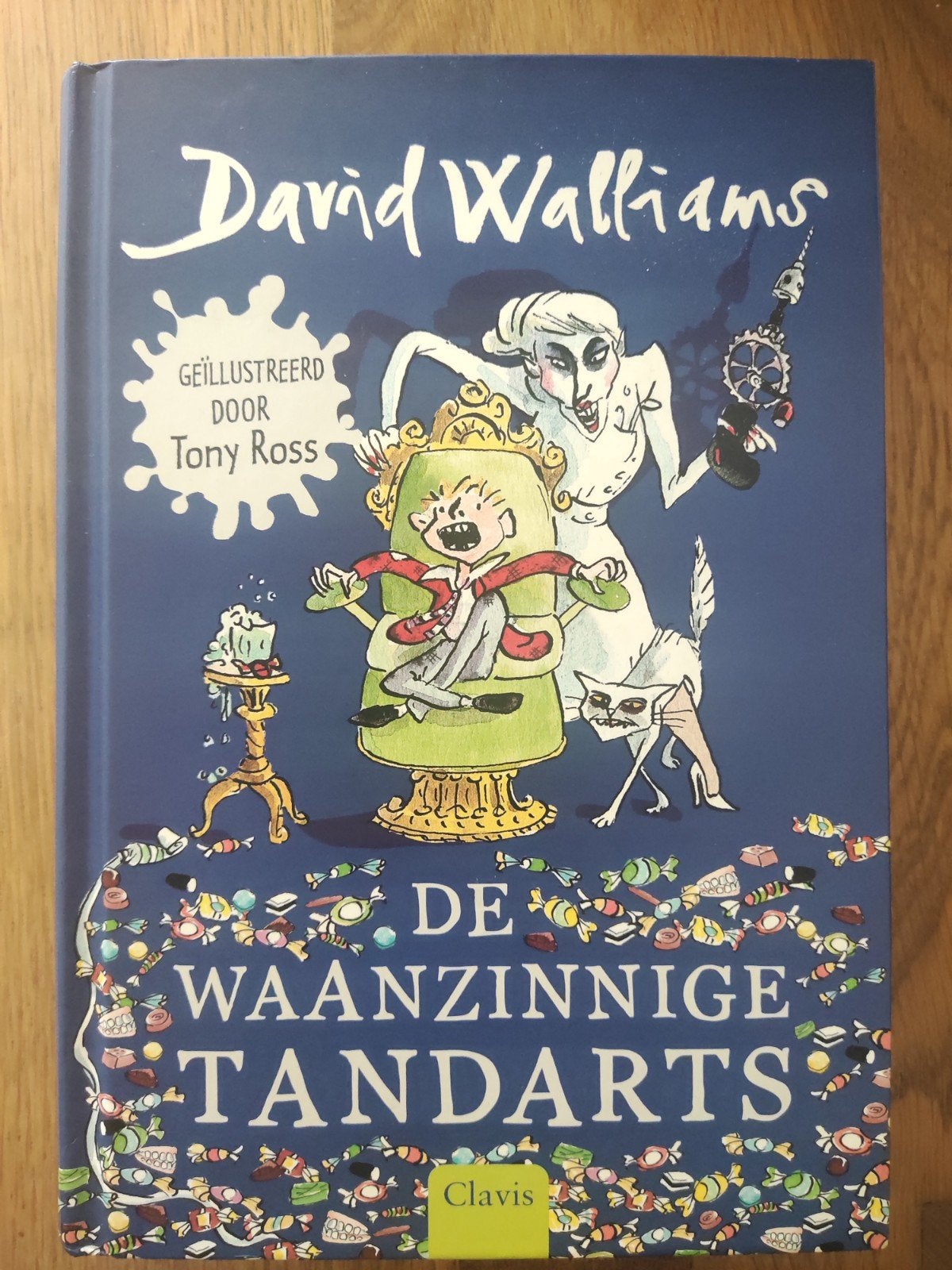 David Walliams - De waanzinnige tandarts, Fictie algemeen, Ophalen of Verzenden, Zo goed als nieuw, David Walliams