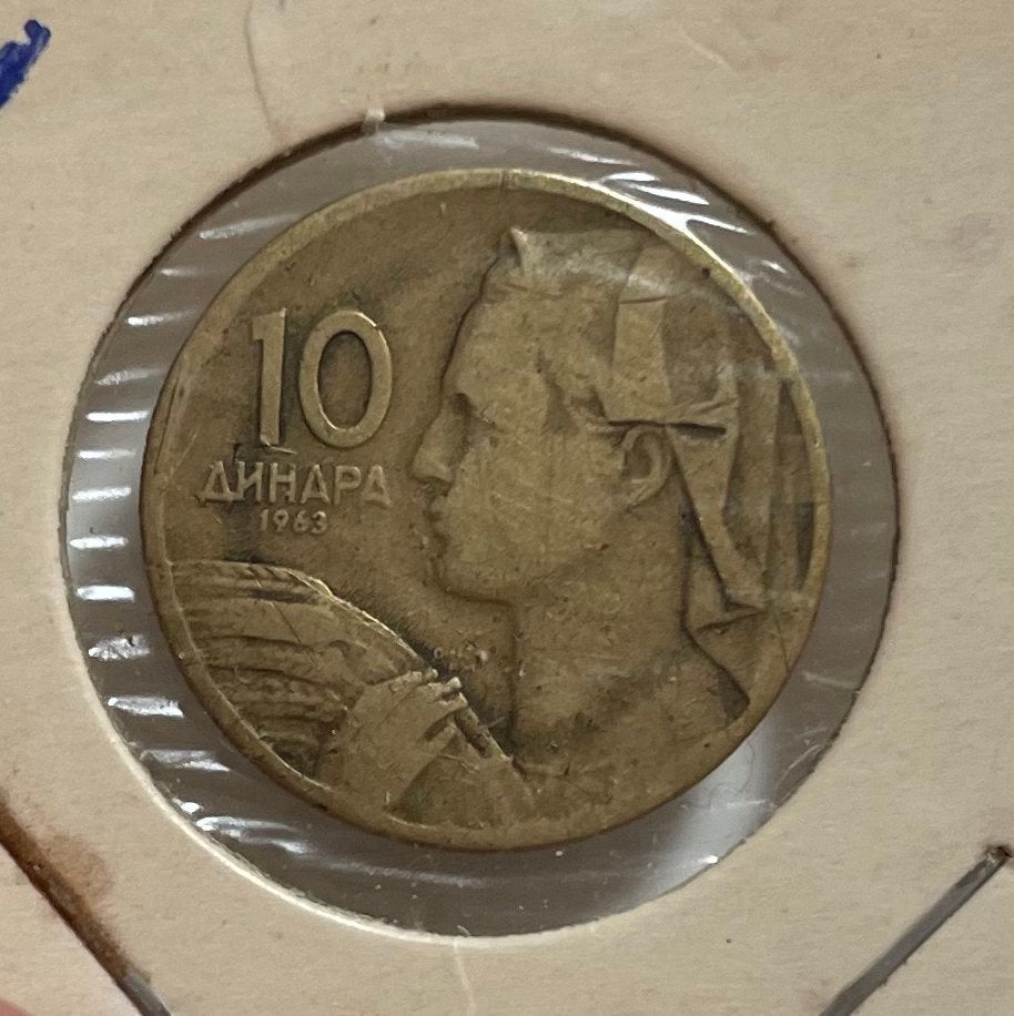10 dinara Joegoslavië 1963, Ophalen of Verzenden, Joegoslavië
