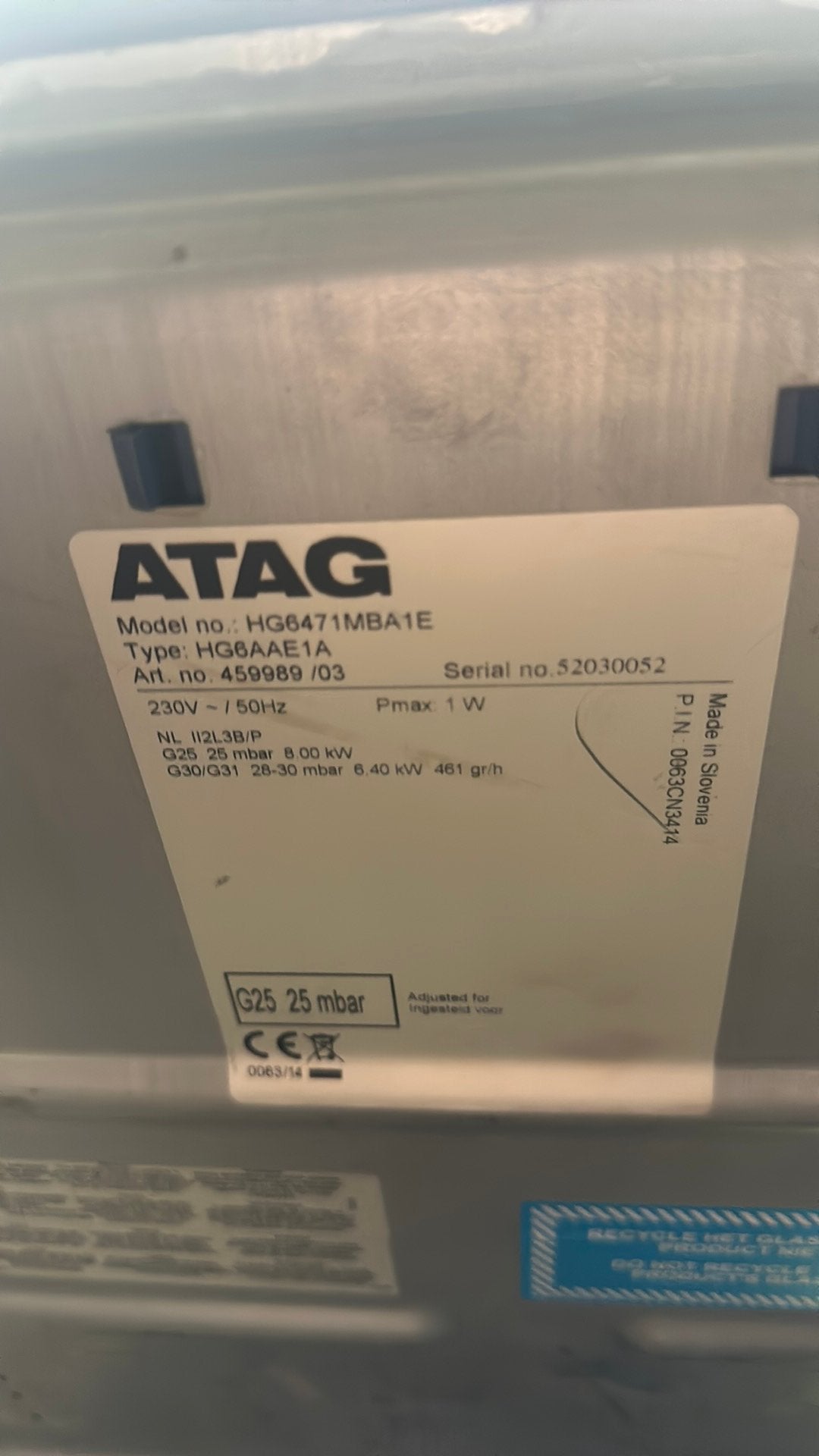 Gasfornuis elektrisch en gas, Witgoed en Apparatuur, Fornuizen, Ophalen, Gebruikt, Minder dan 85 cm, 4 kookzones