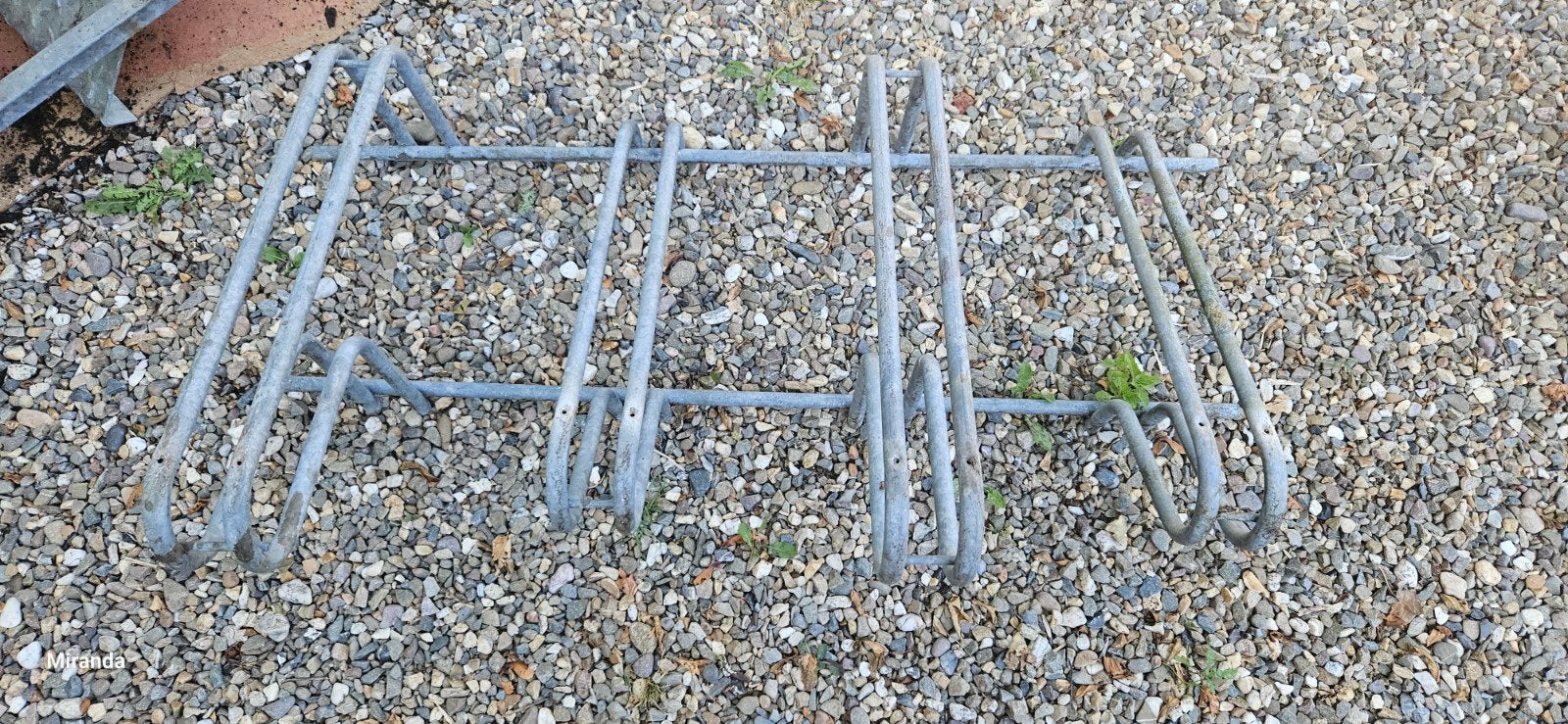 Metalen fietsenrek voor 4 fietsen, Ophalen, Gebruikt