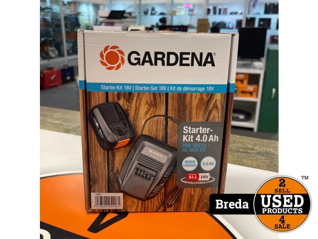 Gardena 14908 Starter Kit 4.0Ah - Nieuw, Gardena, Nieuw, Support@gardena.com, Gardena GmbH, Hans-Lorenser-StraÃŸe 40, 
89079 Ulm
Germany