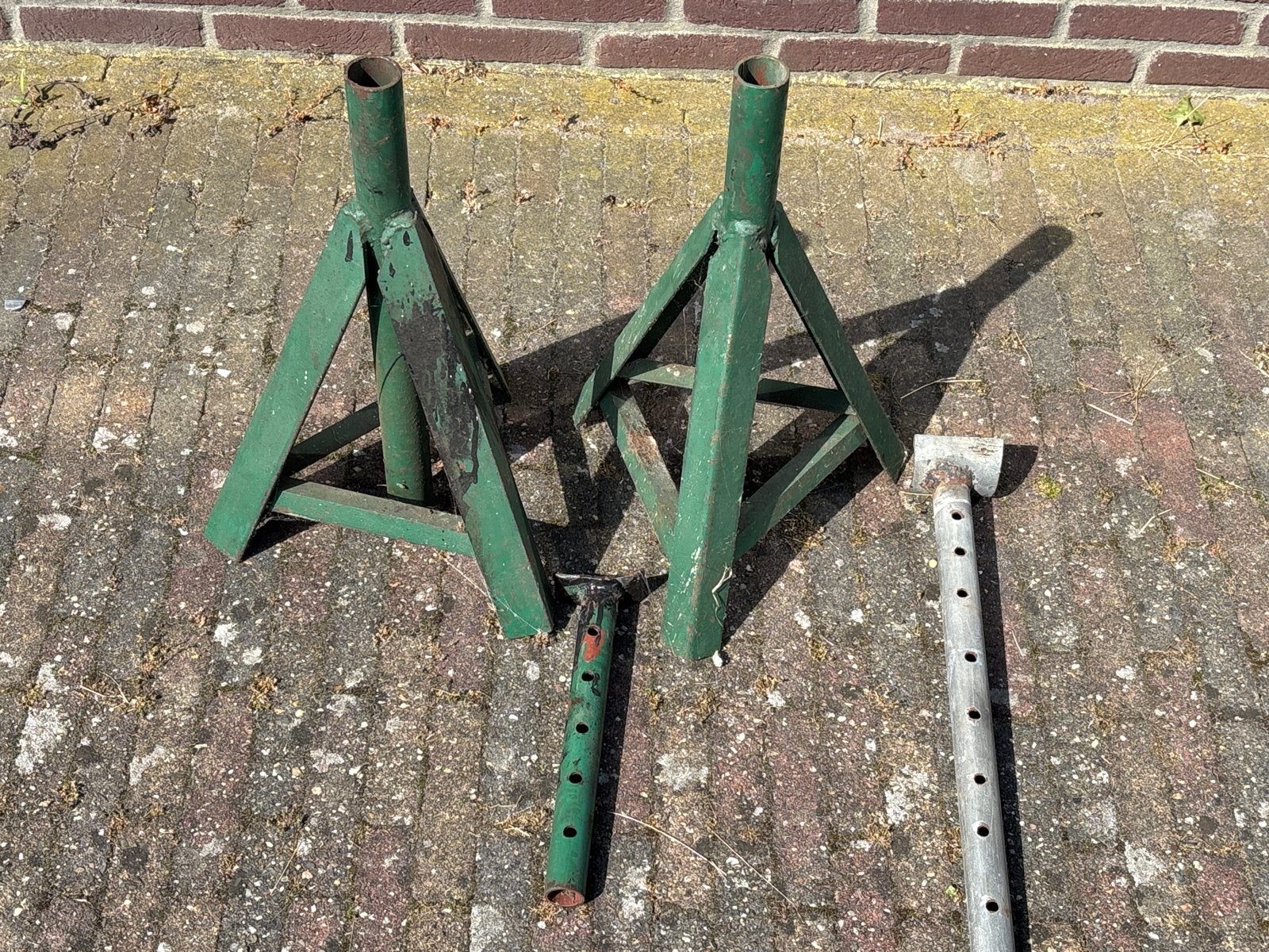 Stalen steunen - Degelijk laswerk, 55cm hoog, Ophalen, Gebruikt, Overige typen
