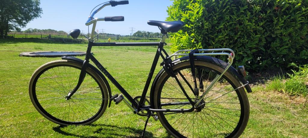 Vintage zwarte Sparta herenfiets, Fietsen en Brommers, Ophalen, Gebruikt, Sparta