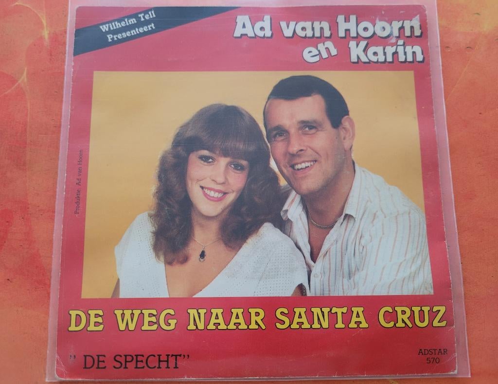 Ad van Hoorn & Karin - De weg naar Santa Cruz - De specht, Ophalen, Zo goed als nieuw, Overige formaten, Levenslied of Smartlap