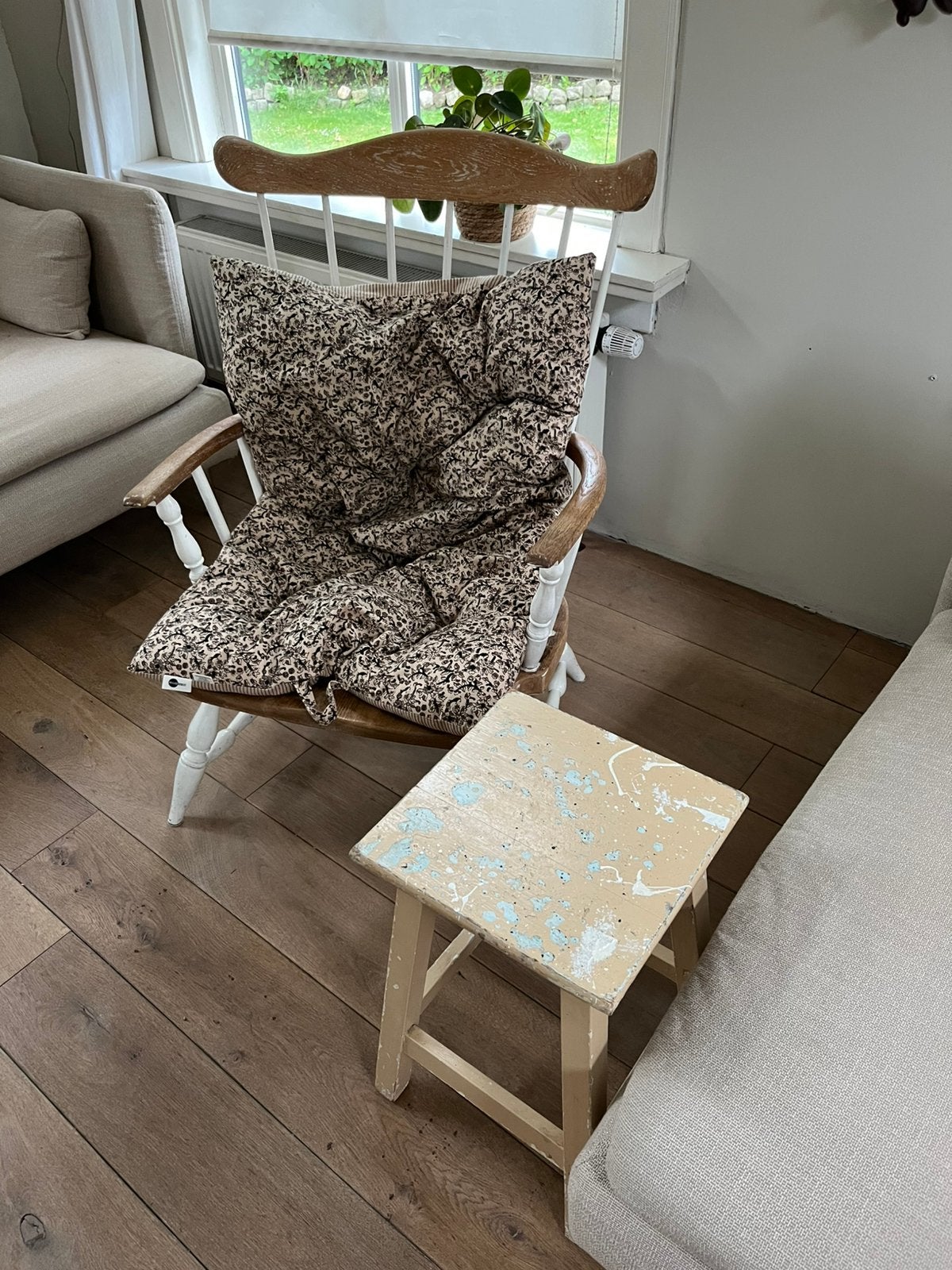 Brocante Houten Krukje, Ophalen, Zo goed als nieuw, Hout
