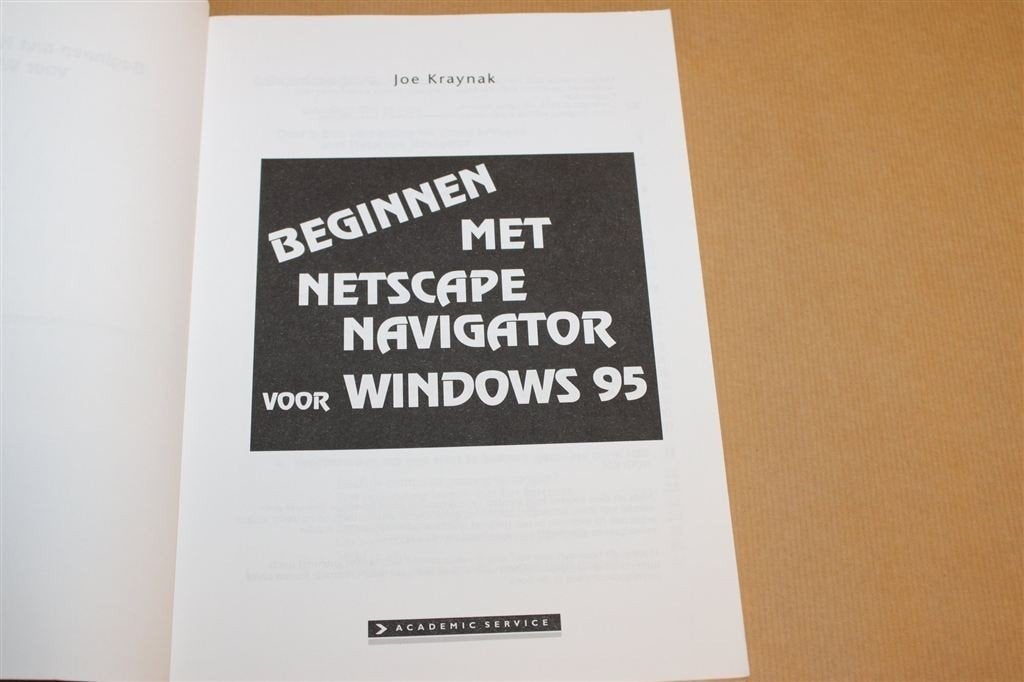 Beginnen Netscape Navigator — Vintage Windows 95 Gids 1996, Ophalen of Verzenden, Gelezen, Internet of Webdesign