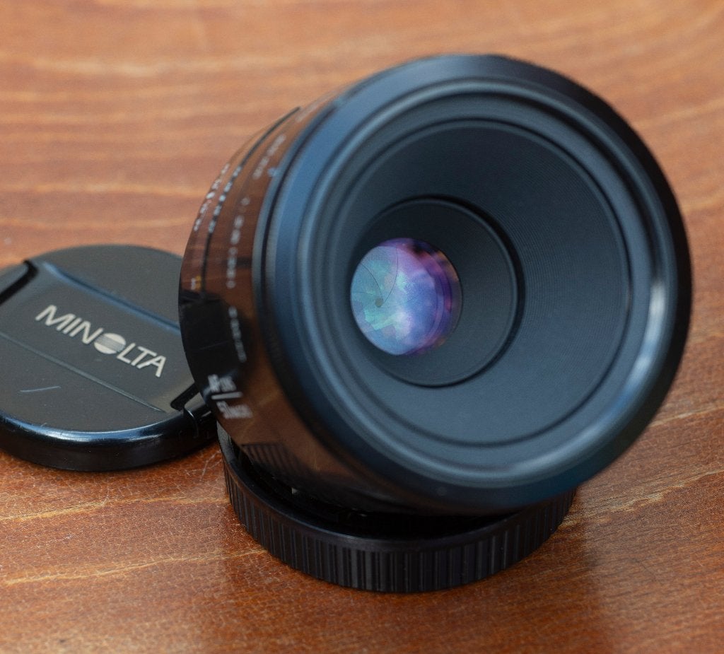 Minolta AF 50mm f/2.8 macro, voor Sony A/ Minolta AF, Macrofunctie, Ophalen of Verzenden, Zo goed als nieuw, Macrolens