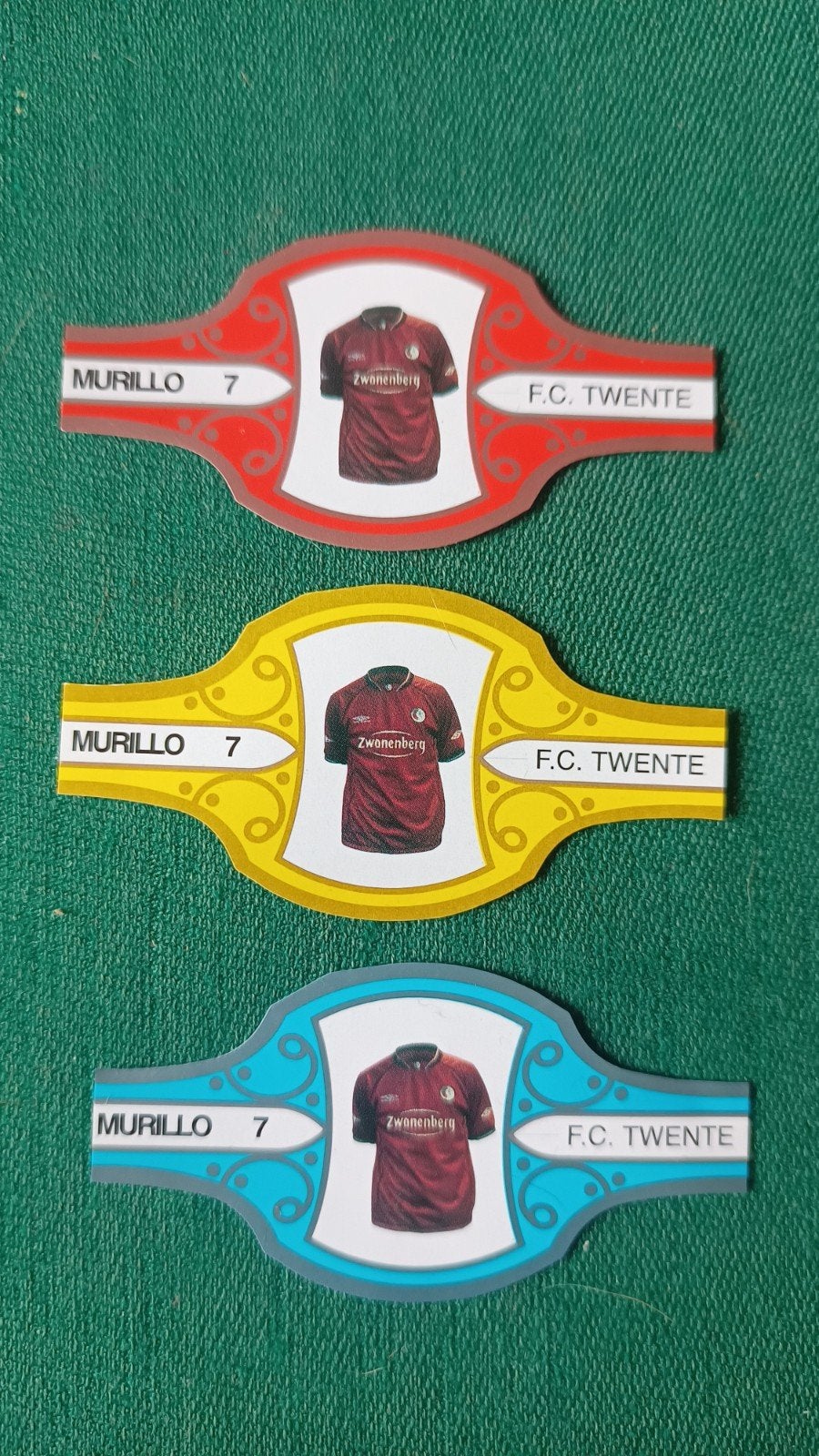 FC Twente sigarenbandjes, Ophalen of Verzenden, Zo goed als nieuw, F.C. Twente, Spelerskaart