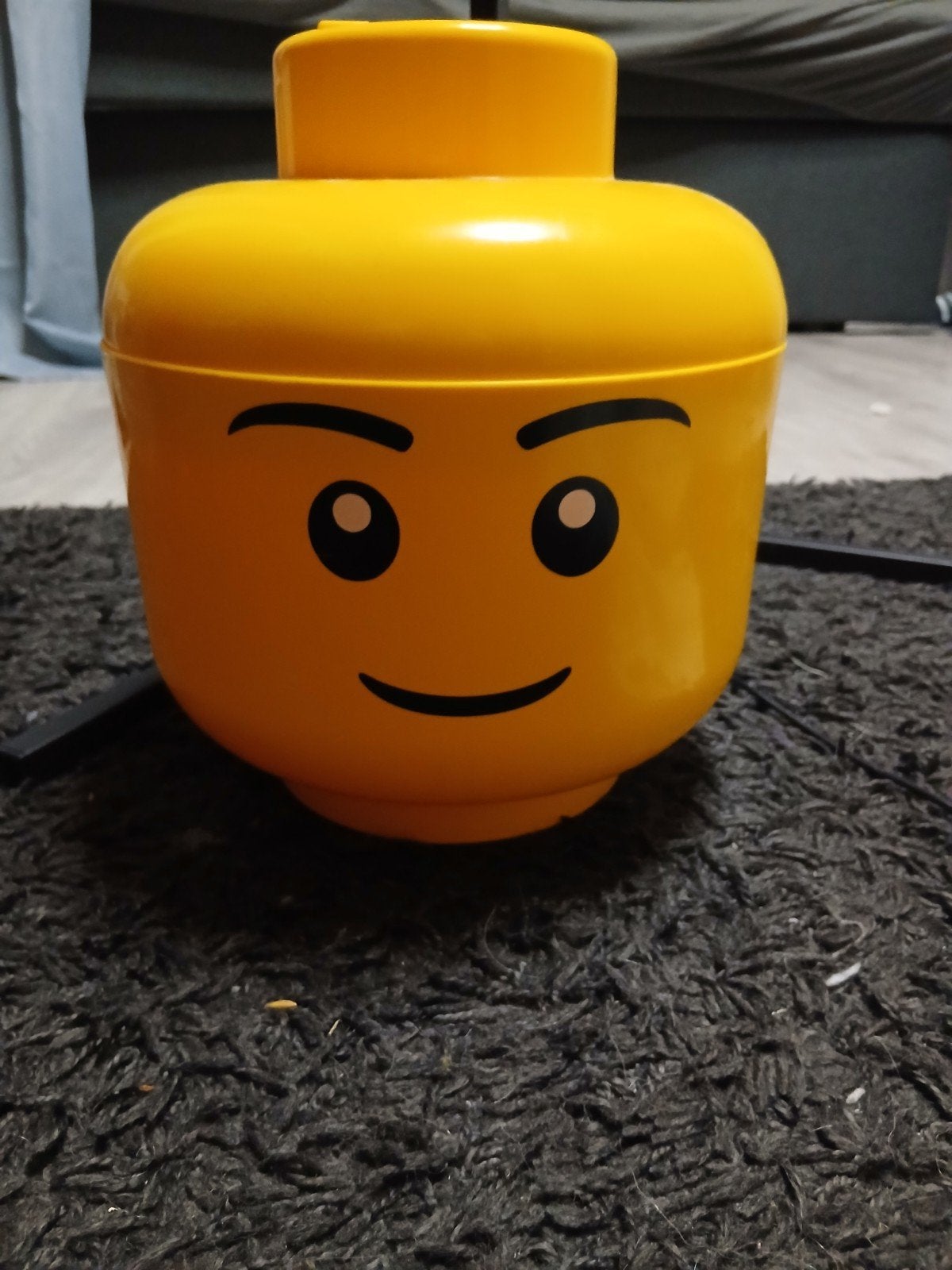 Lego Minifiguur Hoofd Opbergdoos - Geel, Gebruikt, Overige thema's, Lego, Overige typen