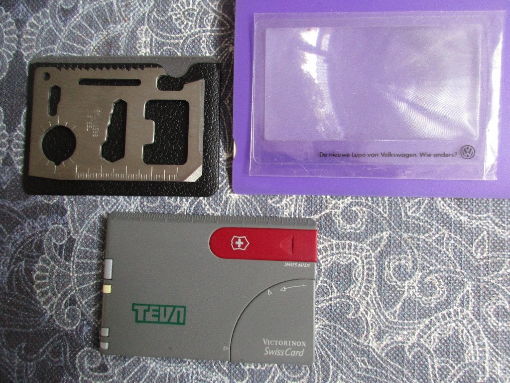 survival-multitool in creditcardformaat / vergrootglas VW, Ophalen of Verzenden, Nieuw