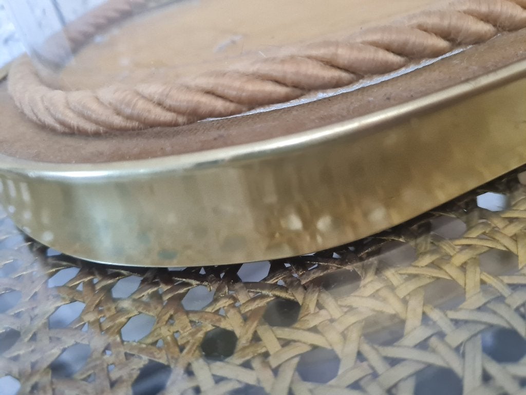 Vintage mond geblazen ovale stolp, Antiek en Kunst, Ophalen of Verzenden