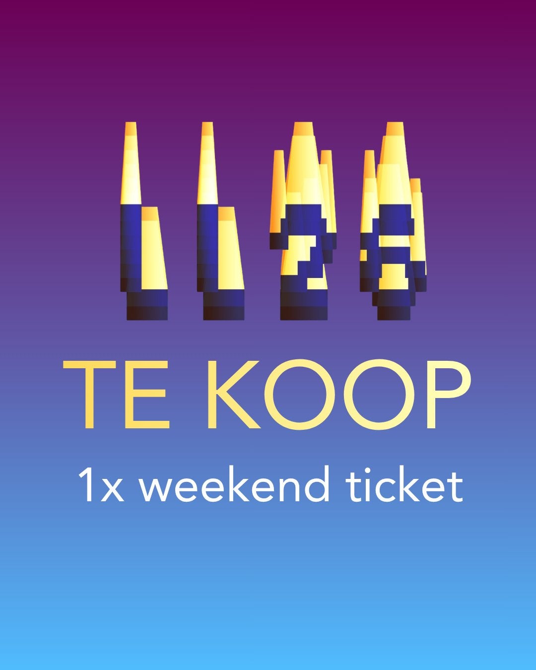 lowlands 2026 - weekend ticket, Eén persoon