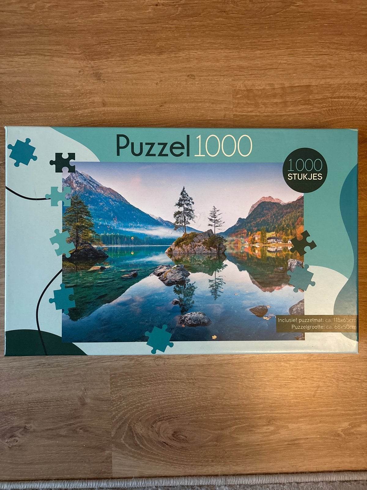 1000 stukjes puzzel met puzzelmat, Hobby en Vrije tijd, Ophalen, 500 t/m 1500 stukjes, Nieuw, Legpuzzel
