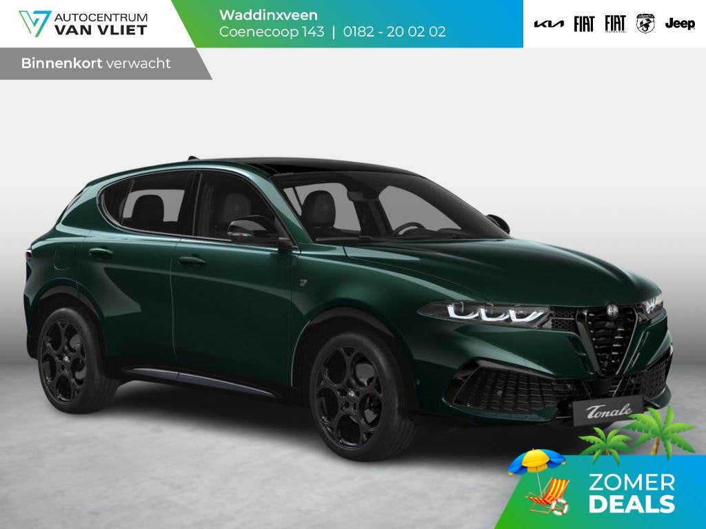 Alfa Romeo Tonale 1.3 Ibrida Plug-In Q4 270pk AWD Ti | 19" |, Auto's, Alfa Romeo, Automaat, Automatische klimaatregeling, 4 cilinders