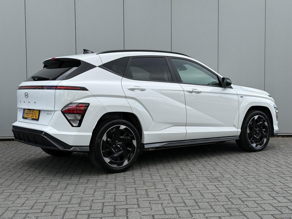 Hyundai KONA Electric N Line Edition 65.4 kWh / Climate Cont, Auto's, Hyundai, Stof, 750 kg, 385 min, Wit
