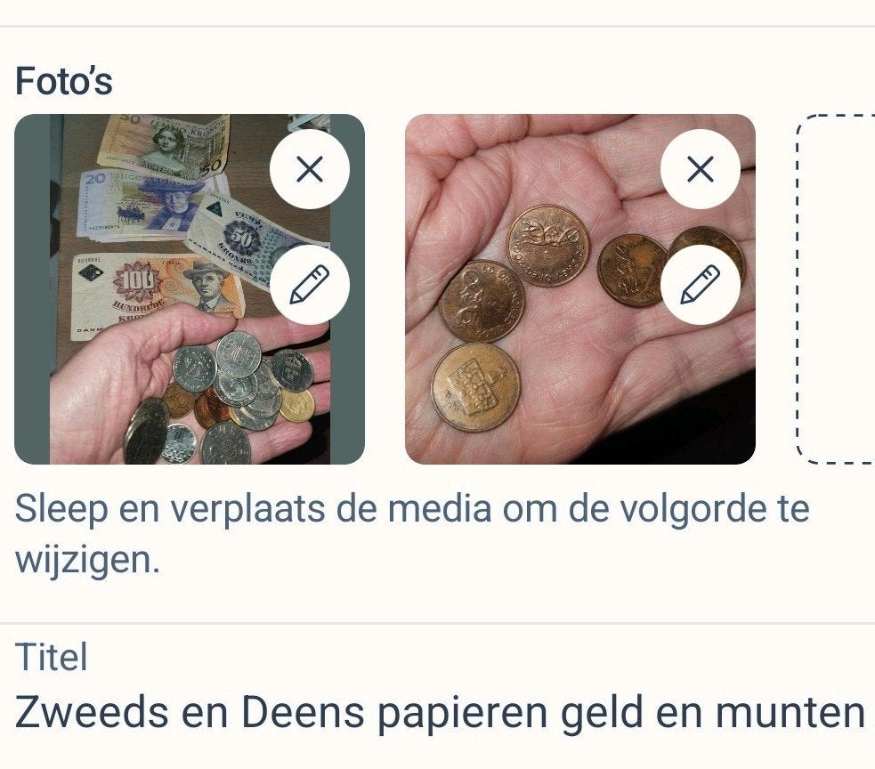 Oud Zweeds briefgeld ... voor de verzamelaar, Ophalen of Verzenden, Overige landen
