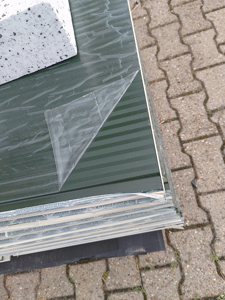 Geisoleerde 40mm dikke sandwichpanelen 60cm lang, Ophalen