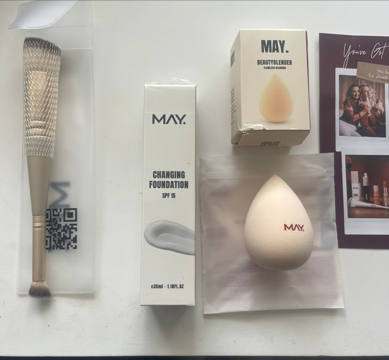 MAY. Changing Foundation Starterspakket - Nieuw & Geseald, Verzenden, Nieuw, Gehele gezicht, Make-up