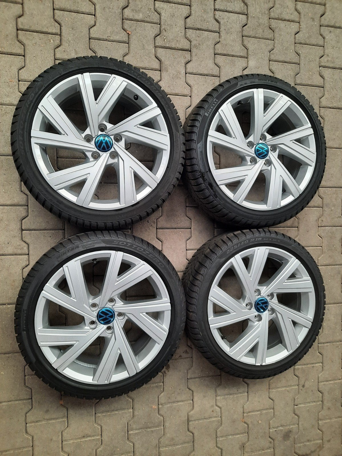18 inch velgen 5×112 VW GOLF 6 7 8 AUDI A3 SEAT SKODA WINTER, 18 inch, Gebruikt, Banden en Velgen, Personenwagen