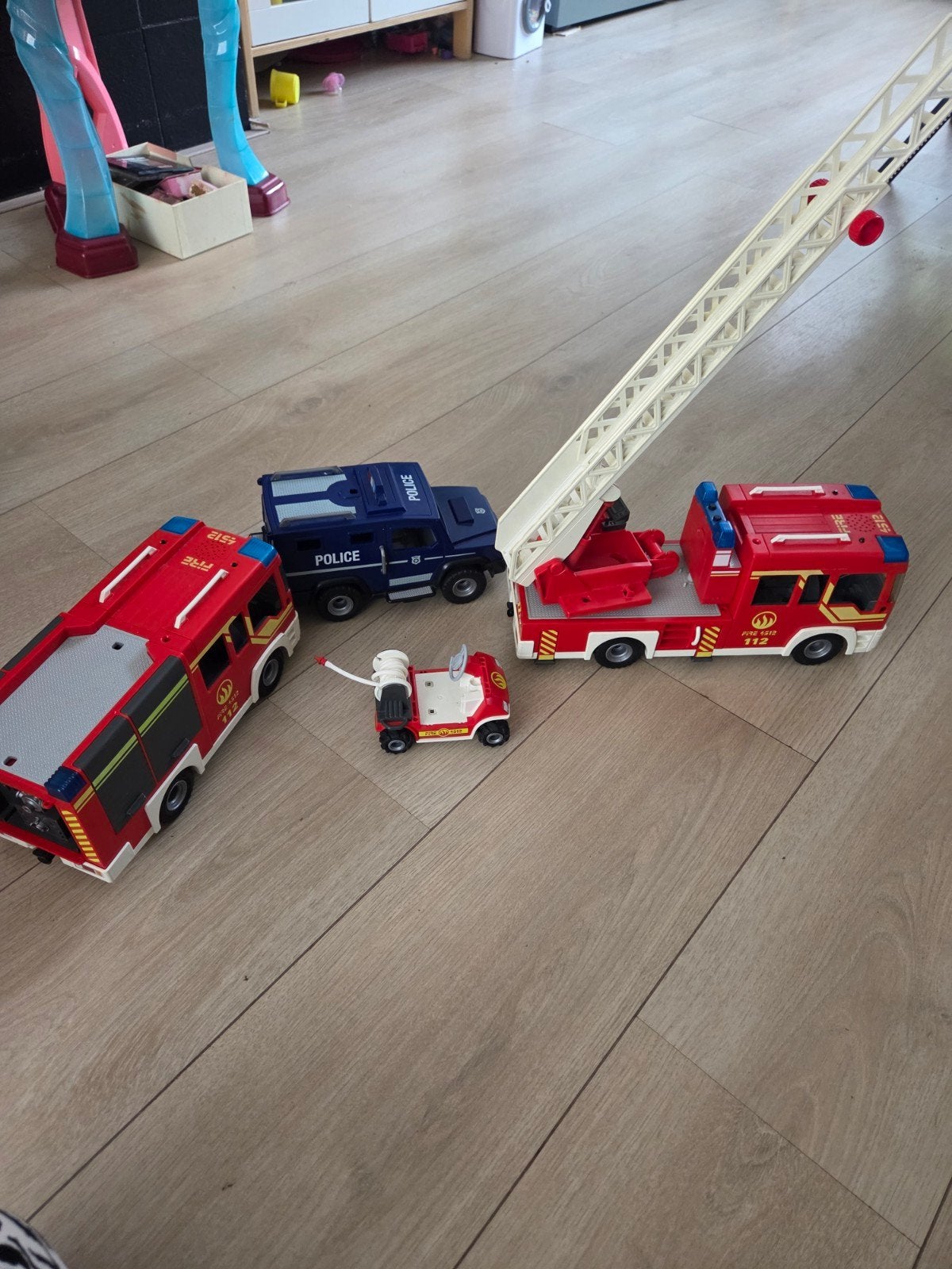 playmobiel brandweer wagens, Ophalen, Gebruikt