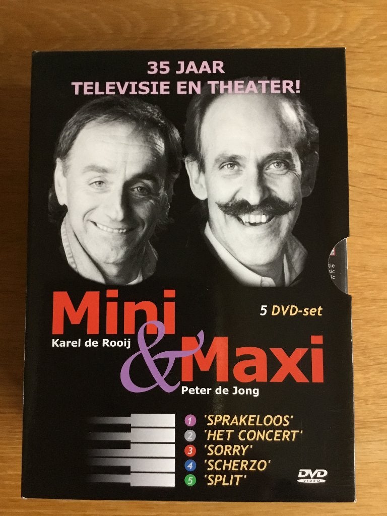 Mini & Maxi - 35 Jaar Televisie en Theater Dvd, Alle leeftijden, Ophalen, Gebruikt, Stand-up of Theatershow