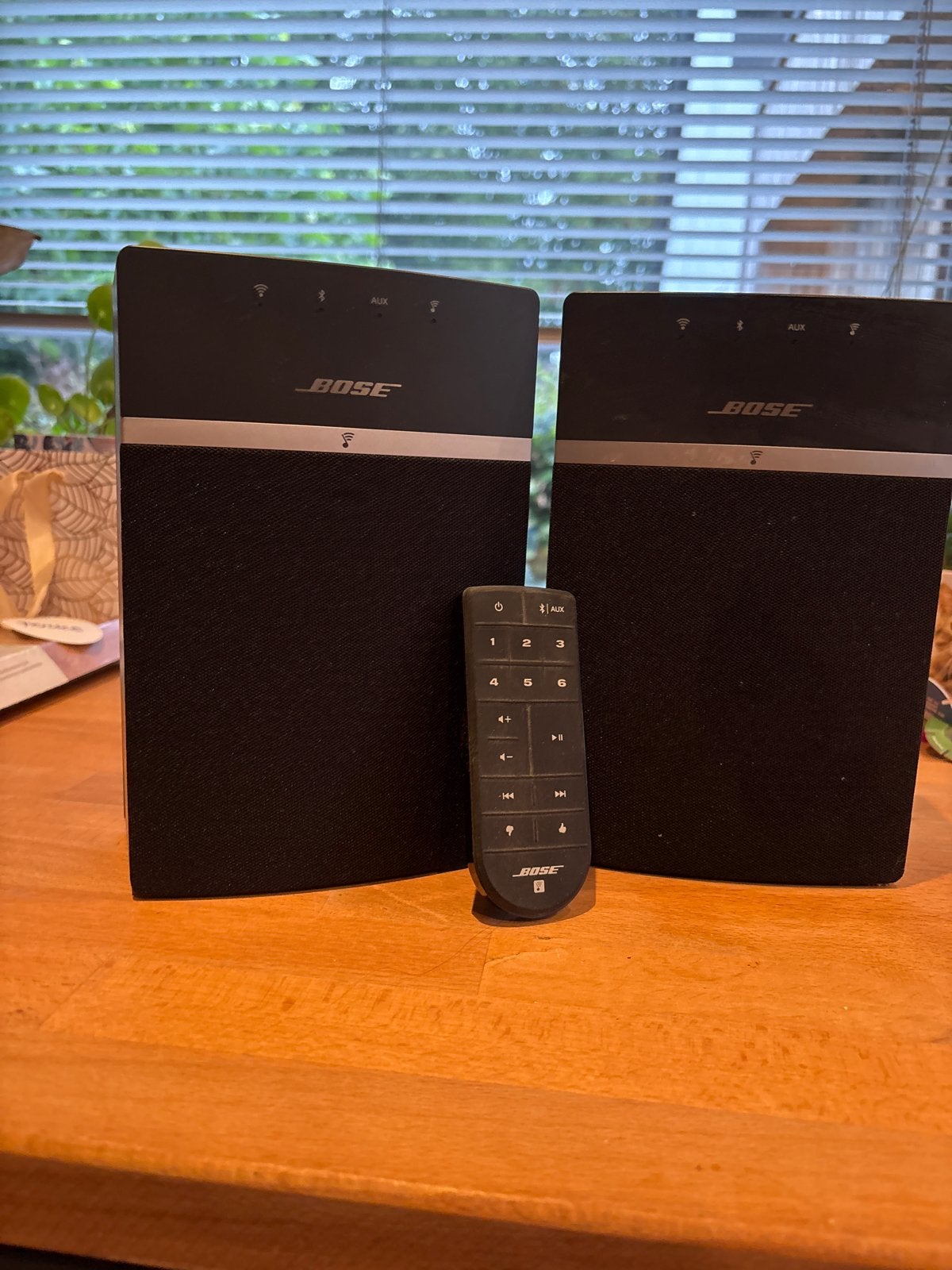 Bose SoundTouch 10 speakerset met afstandsbedieni, Audio, Tv en Foto, Gebruikt, Verzenden, Speakerset, Afstandsbediening